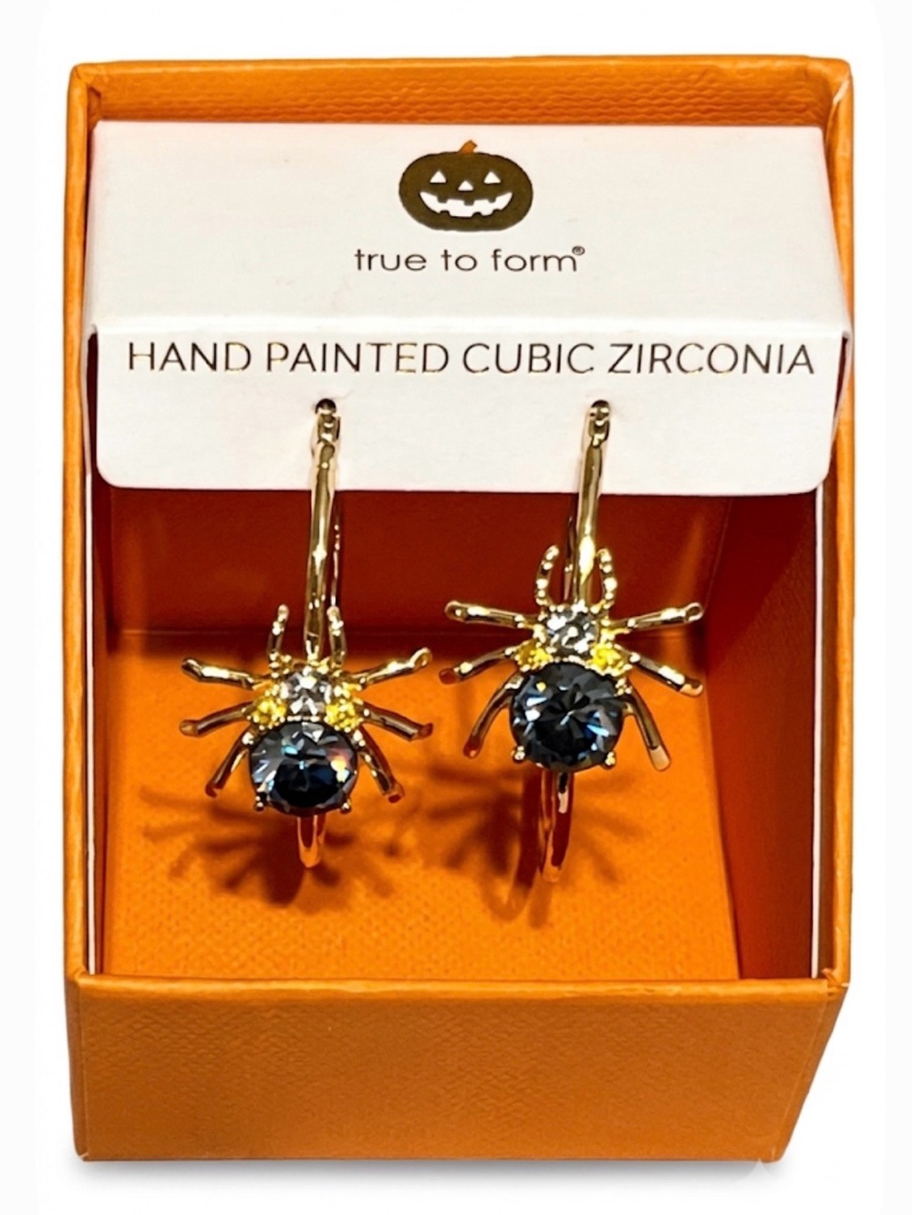 NWT ⚜️🕷️⚜️ True to Form Gorgeous Bling Spider Hoop Earrings